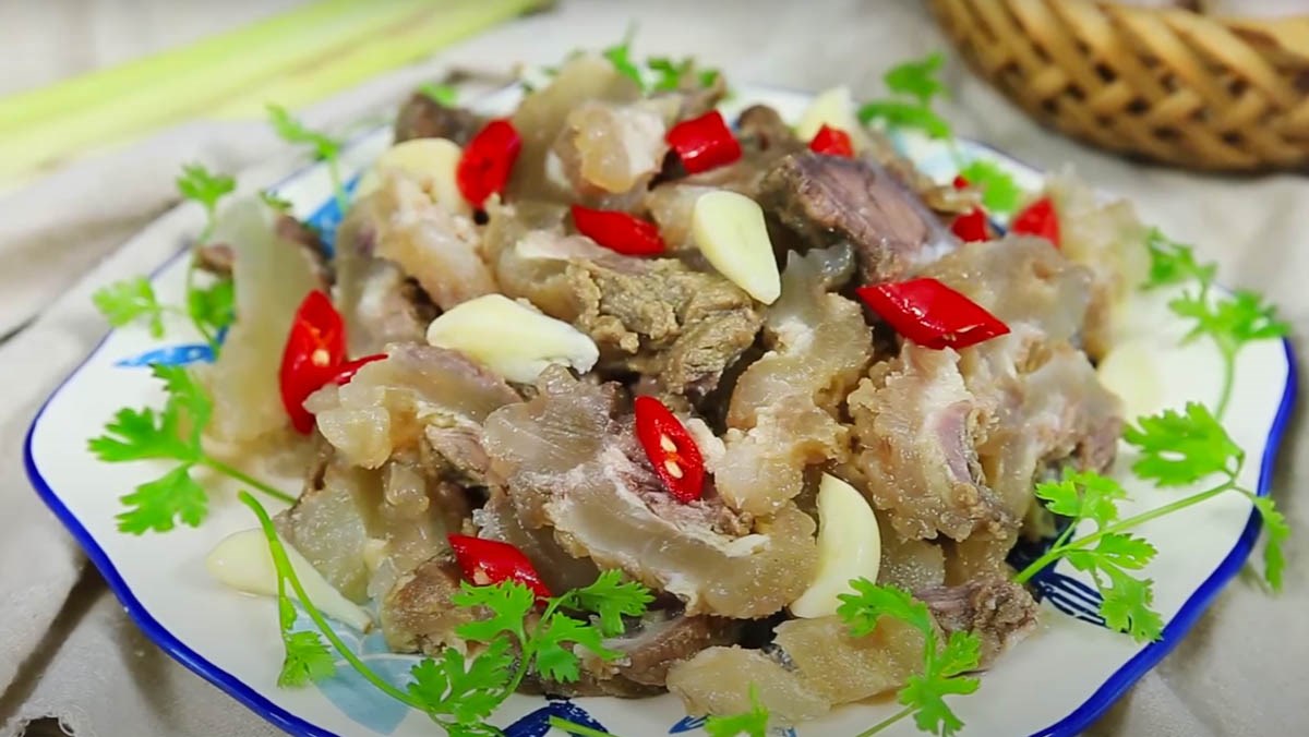 Cách làm gân bò ngâm giấm chua chua ngọt ngọt thơm ngon ăn là ghiền